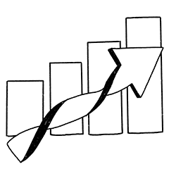 Exchange efficiency scale icon